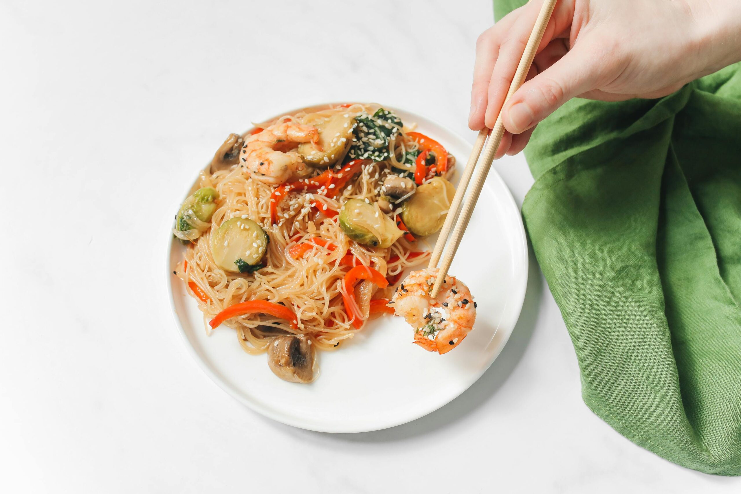 Cooked Food on White Ceramic Plate